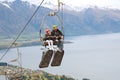 LUGE RIDE IN QUEENSTOWN.